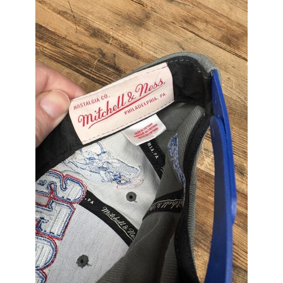 New England Patriots Snapback Hat Mitchell & Ness NFL Vintage Throwback Gray - Picture 7 of 7